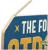 Disney Star Wars The Mandalorian Baby Yoda Hanging Wood Sign - The Force is Strong With This Child...