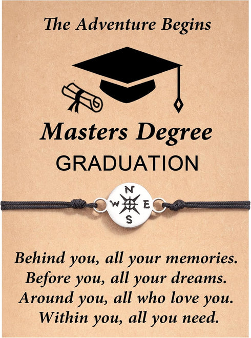 Tarsus Graduation Gifts 2024 Compass Bracelets for Women Men Her Him, 5th Grade, 8th Grade, High School, Middle School, College, Master Degree, Ph...
