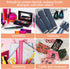 3 Pack Transparent Cosmetic Bags, Different Size Portable Waterproof PVC Makeup Cases Organizers Pouch Carrying Accessories for Lipstick Facial Cl...