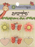 Buttons Galore Zoo Animals 3D Buttons-Set of 6 Cards...