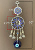 Turkish Blue Evil Eye Protective Wall Hanging Decor Amulet Ornament -CL17...