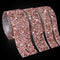 4 Rolls Rose Gold Pink Rhinestone Diamond Ribbon/Strips Self-Adhesive Crystal Diamond On a Roll, Bling Wrap DIY Art Crafts Sticker, Rhinestones Ta...