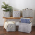 DII Polyester Container with Handles, Herringbone Storage Bin, Large Round, Small Square, Gray...