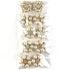 Worlds 10PC Gold Rhinestone Pearl Flatback Alloy Buttons Wedding Decoration DIY Clothing Scrapbooking Crafts Accessories 28mm...