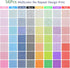 56Pcs 10"x10" Quilting Cotton Fabric Squares Sheets Pre-Cut Multi-Color No Repeat Design Printed Floral Craft Fabric for DIY Sewing Scrapbooking Q...