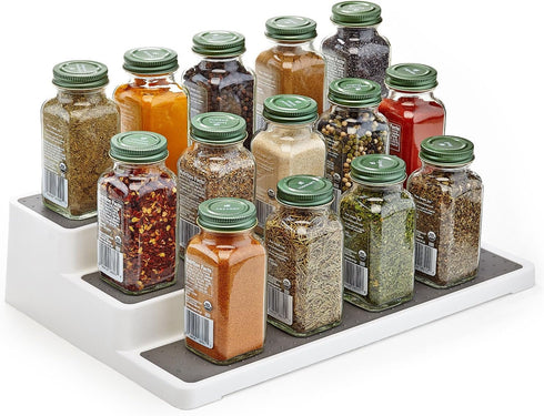 Home Intuition 3 Tier 14 inch Non-Skid Spice Rack Kitchen Pantry Organizer...