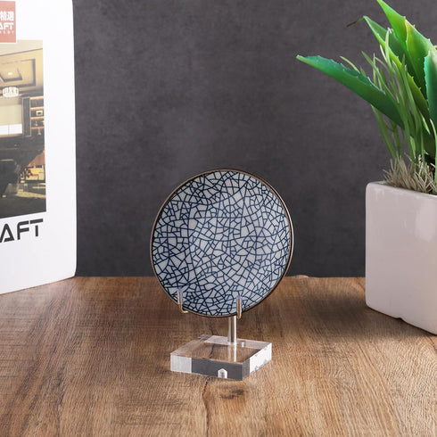 Sibba Plate Stands for Display Adjustable Metal Arms Photo Stand Easel Acrylic Base Small Holder Case Plate Clear Base Home Décor Accents for Pict...