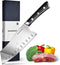 Meat Cleaver Chef Knife,7-in Ultra Sharp Kitchen Knife,Slicer Knife Cooking Knife Vegetable Knife,German HC Stainless Steel,Full Tang Wood Handle,...