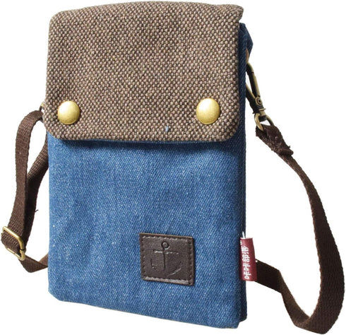 Women Small Crossbody Bag Canvas Cell Phone Purse Coin Pouch Ladies Handbag Mini Shoulder Bag for Smartphone...