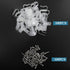 100 Pcs 3/8 Inch R-Type Clip Clamp, Nylon P-Type Mounting Clips, Cable Clip Wire Clamp for Wire Management, Stainless Steel Screws Included...