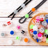 HINZIC 80Pcs Plastic Cord Locks Double Hole Lanyard String Cord Clips Round Ball Shape Fastener Slider Toggles Stoppers Clip Spring Cord Lock End ...