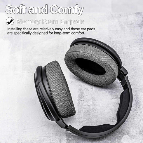 Replacement Earpads for HD650, HD660 S, HD600, HD6XX, HD58X, HD580, HD565, HD545, HD535 Headphones by TRANSTEK - Deeper Inner Hole I Noise Isolati...