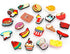 Food Themed Shoe Decoration Charms, 20Pcs Hamburg Pizza Dessert Charms for Shoe Wristband Decoration, PVC Shoe Charm Accessories for Party Favor H...