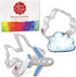 Air Travel and Flying Cookie Cutters 2-Pc Set Made in USA by Ann Clark, Airplane, Cloud...