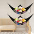 Jumbo Toy Net Hammock for Stuffed Animals KoHuiJoo Wall Sling Corner Extra Large Kids Children Mesh Toy Net Organizer (Black 2 Pack, 70 inch)...