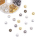 LiQunSweet 300 Pcs 6-Colors Multi-Petal Flower Iron Metal Bead Bell Caps Spacers for Beading Jewelry Making Supplies - 10x4mm...