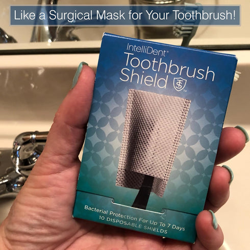 Toothbrush Shields - Pack of 10 Toothbrush Head Cover Caps - Breathable, Quick-Drying & Disposable - Perfect for Travel, Home & Office Use...
