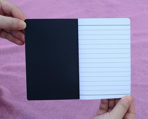 Yansanido 48 Pcs 5.5 Inch x 3.5 Inch Black Cover Pocket Notebook 32 Sheets (64 Pages) 8 mm Ruled Pages 70 Gsm Paper (Lined 48pcs)...