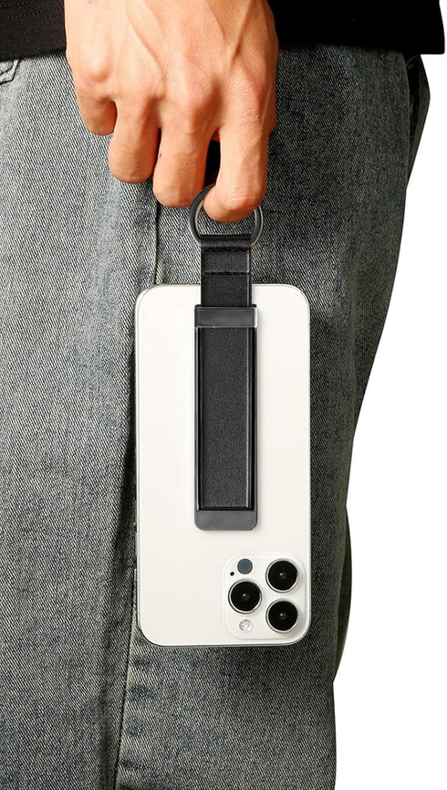 Black Phone Strap Phone Holder for Hand Phone Grips for Back of Phone Phone Finger Holder Cell Phone Strap Holder for Hand Cell Phone Hand Holder ...