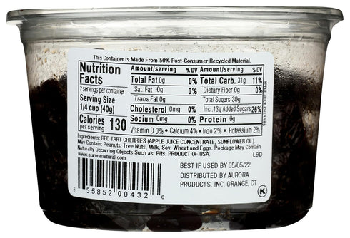 Aurora Natural Products Apple Juice Infused Cherries, 10 Ounce...