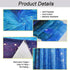 Lahasbja Galaxy Tapestry Blue Starry Sky Universe Space Tapestries Wall Hanging Mysterious Nebula Stars Backdrop for Living Room Dorm...