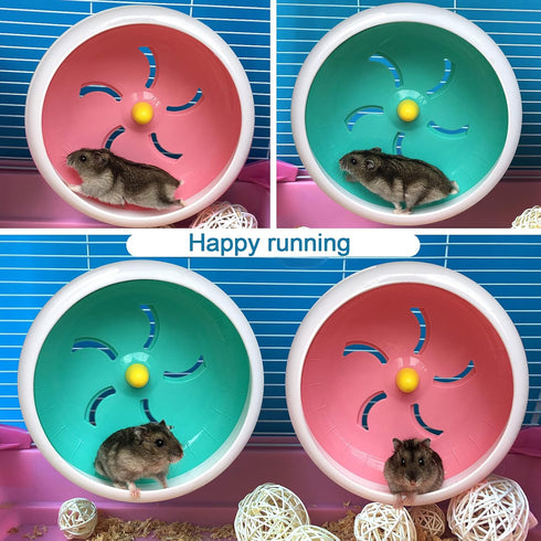Hamster Wheel,Silent Hamster Wheel,Silent Wheel,Quiet Hamster Wheel,Super-Silent Hamster Exercise Wheel,Adjustable Stand Silent Hamster Wheel for ...