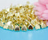 BESTCYC 200pcs 9MM Heart-shaped Golden Tone Brads Pastel Scrapbooking Card Making Stamping...