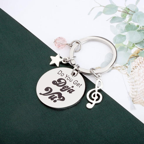 KEYCHIN Music Album Bracelet Singer Fans Gifts Do You Get Deja Vu Music Song Lyrics Jewelry...