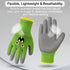 6 Pairs Kids Gardening Gloves Children Work Gloves Rubber Coated Garden Gloves for Kids Toddlers (Medium (Age 6-8))...