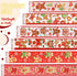 6 Rolls 30 Yards Christmas Wired Ribbon 2 Inch Gingerbread Christmas Ribbons Xmas Red Candy Cane Ribbon Swirl Burlap Gift Wrapping Ribbon for Chri...