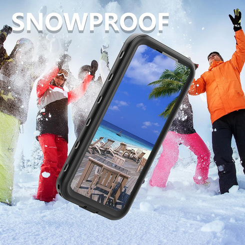 Compatible with Samsung A14 Waterproof Case, Dustproof Shockproof Snowproof with Built in Screen &Camera Lens Protector Lanyard Full Body Cover fo...
