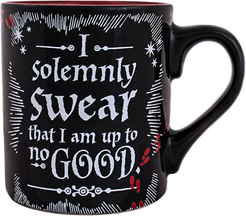 Silver Buffalo Harry Potter I Solemnly Swear That I Am Up to No Good Ceramic Mug, 14-Ounces...