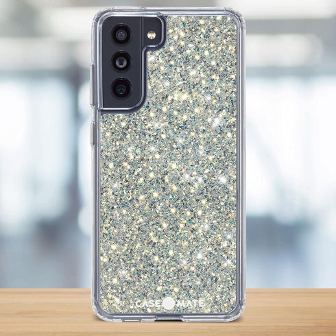 Case-Mate Samsung Galaxy S21 FE 5G Case - Twinkle Stardust with 10ft Drop Protection & Wireless Charging - Luxury Bling Glitter Case for Samsung G...