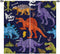 ANHOPE Dinosaur Curtains Ancient Jungle Forest Wildlife Animal Theme Window Drapes Cartoon Dino Print Pattern Rod Pocket Privacy Curtains for Kids...