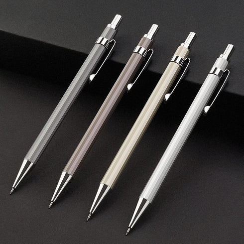 Four Candies 0.5mm Mechanical Pencil Set with Case - 4PCS Metal Mechanical Pencils, 8 Tubes HB #2 Lead Refills, 3PCS 4B Erasers and 9PCS Eraser Re...