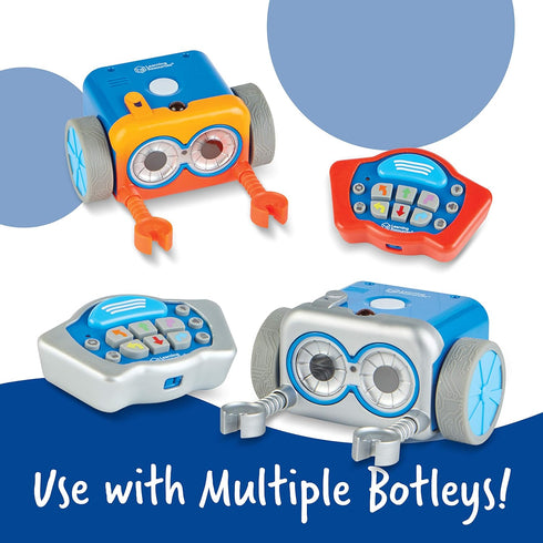 Learning Resources Botley The Coding Robot Red and Silver Facemask - Coding Robot Accessories, Botley Not Included...