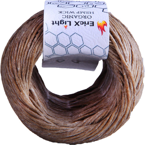 EricX Light Organic Hemp Wick,200 FT Spool,Well Coated with Beeswax,Standard Size(1.0mm)...