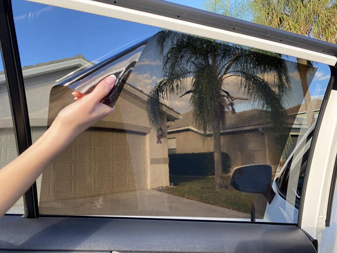ClingShade TuckVisor Car Side Sun Visor Baby Window Sun Shade Visor Shades Windshield Sunshade Visors Extenders for Cars Trucks SUVs (4 Pack)...