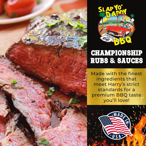 Slap Yo Daddy BBQ Rub Seasoning, California Style Santa Maria - Beef, Pork Steak, Hamburger, Sausage, Tri-Tip Championship BBQ Rubs and Spices for...