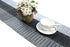 SHACOS Woven Vinyl Table Runner PVC Table Runner 12 x 71 inch Wipe Clean Indoor Outdoor, Ombre Black and Gray...