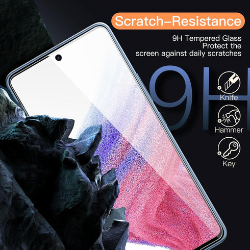 JETech Screen Protector for Samsung Galaxy A53 5G / A52 / A52 5G / A52s 5G, 9H Tempered Glass Film, Anti-Scratch, HD Clear, 3-Pack......