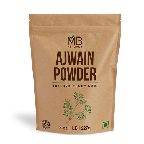 MB Herbals Ajwain Powder 8 oz (227 Gram / 0.5 LB) | Ajowan Powder | Carom Seed Powder | Trachyspermum ammi | Gluten Free | Non GMO...