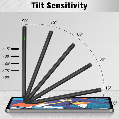 Stylus Pen for ipad 2018-2023, 14Mins Faster Charging Apple ipad Pencil 1st/2nd Generation with Palm Rejection, Tilt Sensitivity, Work for iPad 6-...
