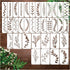 35 Pack Leaf Stencils for Painting on Wood, Leaves Vine Stencil Spring Nature Template for DIY Craft Wall Fabric Rock Chalkboard Sign School Scrap...