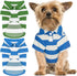 2 Pieces Stripe Dog Shirts Breathable Polo T-Shirts for Small Dogs Cats Girl Boy Puppy Sweatshirt for Chiuahaha Poodle Teacup Shihtzu Yorkie Small...