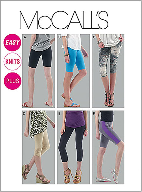 McCall's Patterns M6360 Misses'/Women's Leggings in 4 Lengths, Size RR (18W-20W-22W-24W)...