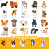 50Pcs Cute Dog Stickers Pack, Waterproof Vinyl Puppy Stickers for Water Bottle, Laptop, Suitcase, Bicycle, Notebooks, Diary, Scrapbooking, Kawaii ...