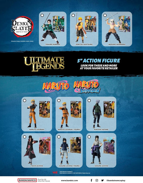 Bandai Namco Ultimate Legends - Naruto 5" Kakashi Hatake Action Figure...