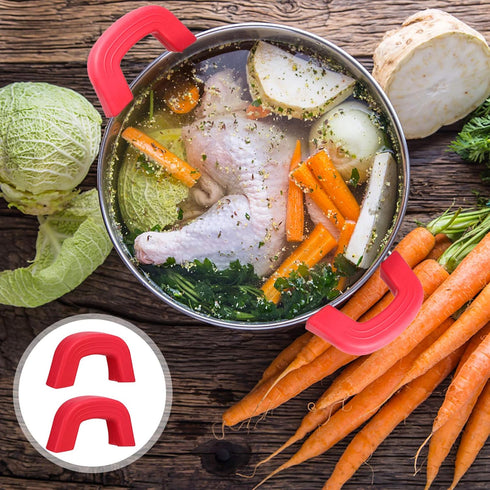 Assist Pan Handle Holder Silicone: Hot Skillet Handle Covers Pot Holder Sleeve Cast Iron Skillets for Enameled Griddles Casserole Frying Pans Cook...