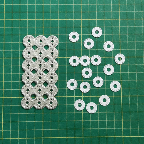 Cutting Dies Kit English Words Metal Stencils Scrapbooking Tools DIY Craft Embossing Template for Paper Card Making Album Arts Supplies (Circle bu...